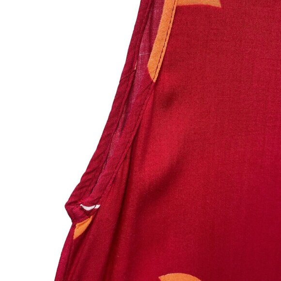 Vintage Hawaiian Long Dress Size S/M by Jane Ashley Red Aloha Rayon Maxi Tank - Picture 7 of 10